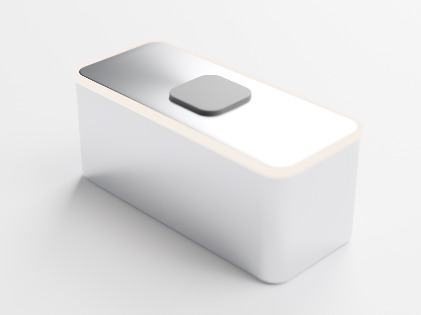 First validated product shot — anodized aluminum with LED band