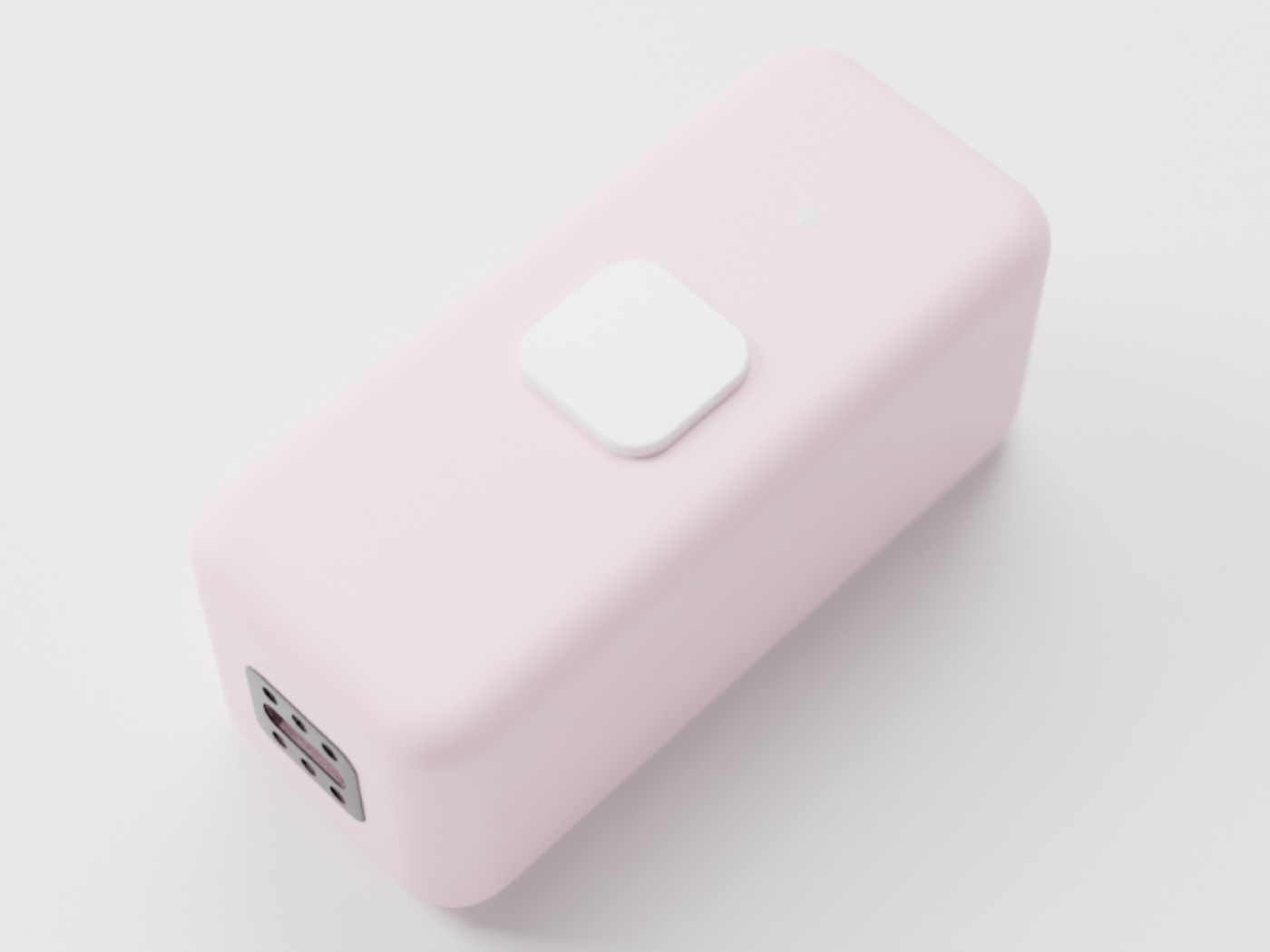 Matte color-through plastic in soft pink