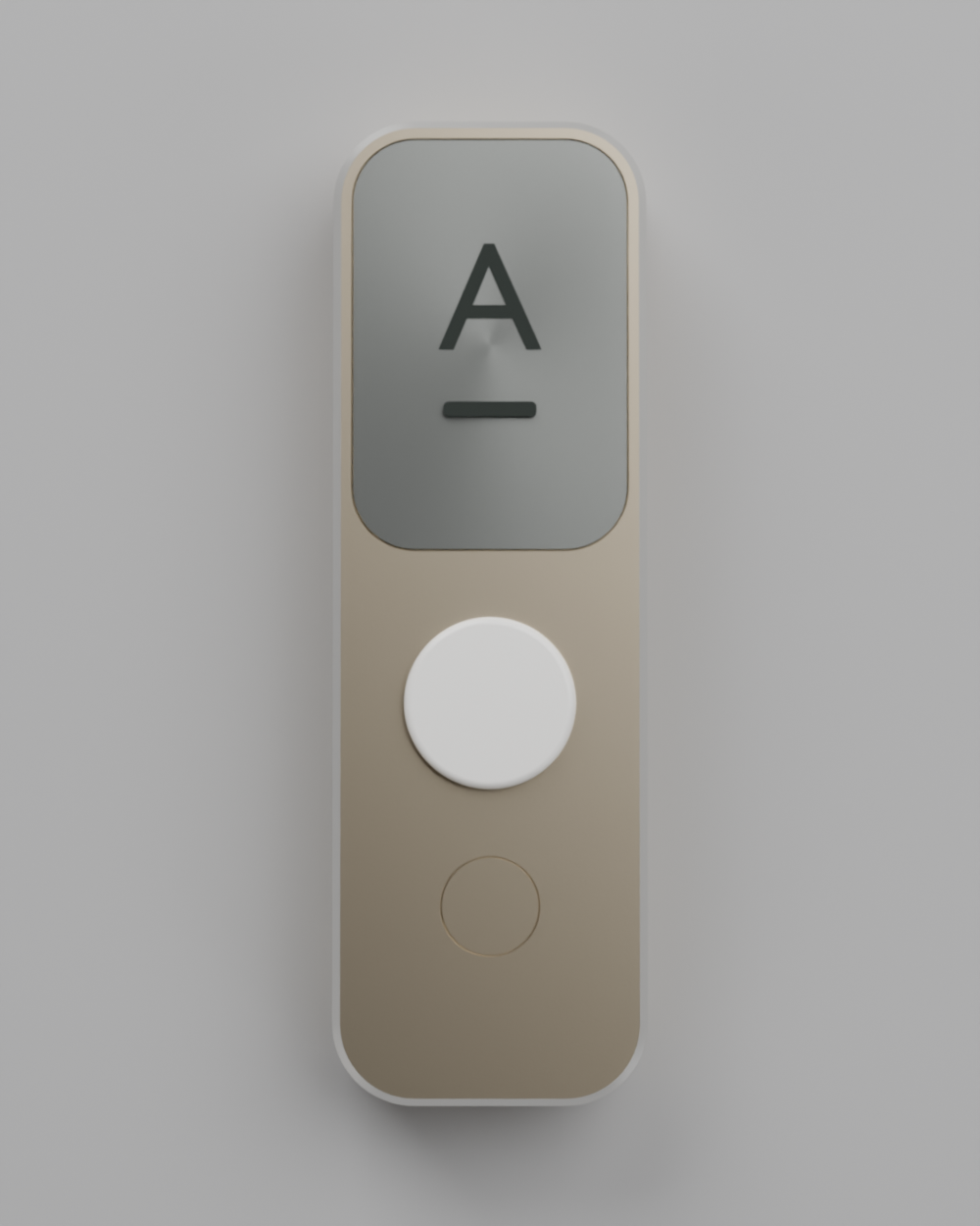 Warm champagne anodised aluminium variant of the same slab